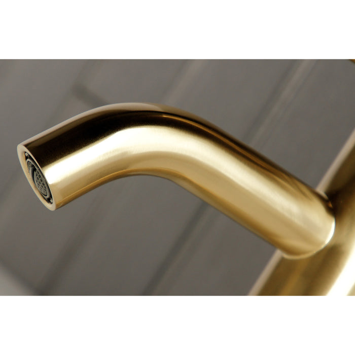 Concord LS8223DL Single-Handle 1-Hole Deck Mount Bathroom Faucet with Push Pop-Up, Brushed Brass