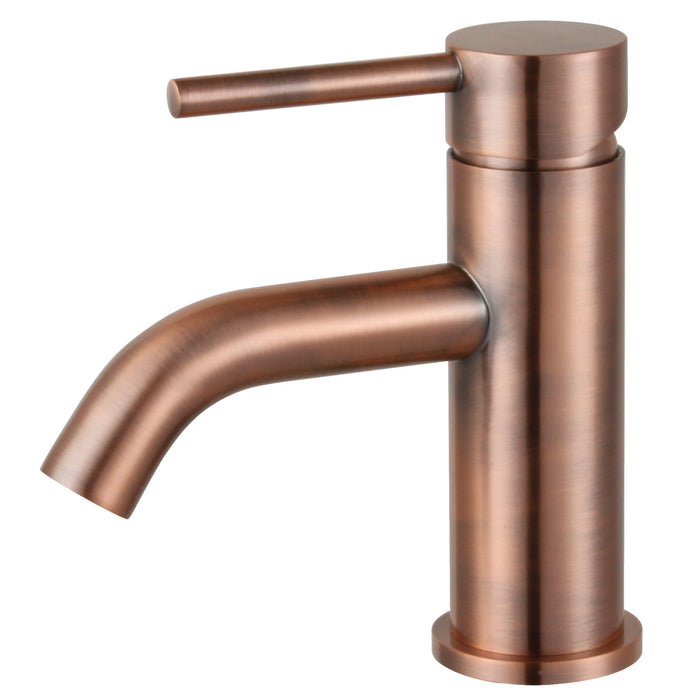 Concord LS8224DL Single-Handle 1-Hole Deck Mount Bathroom Faucet with Push Pop-Up, Antique Copper