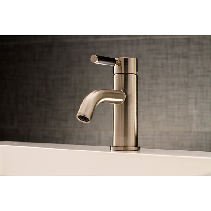 Kaiser LS8228DKL Single-Handle 1-Hole Deck Mount Bathroom Faucet with Push Pop-Up, Brushed Nickel