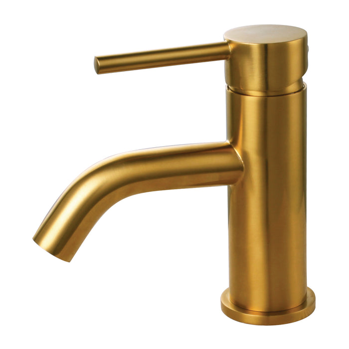 Concord LS822DLBG Single-Handle 1-Hole Deck Mount Bathroom Faucet with Push Pop-Up, Brushed Gold