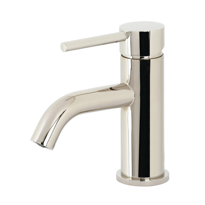 Concord LS822DLPN Single-Handle 1-Hole Deck Mount Bathroom Faucet with Push Pop-Up, Polished Nickel