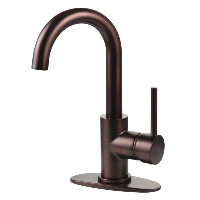 Concord LS8435DL Single-Handle 1-Hole Deck Mount Bathroom Faucet with Push Pop-Up, Oil Rubbed Bronze