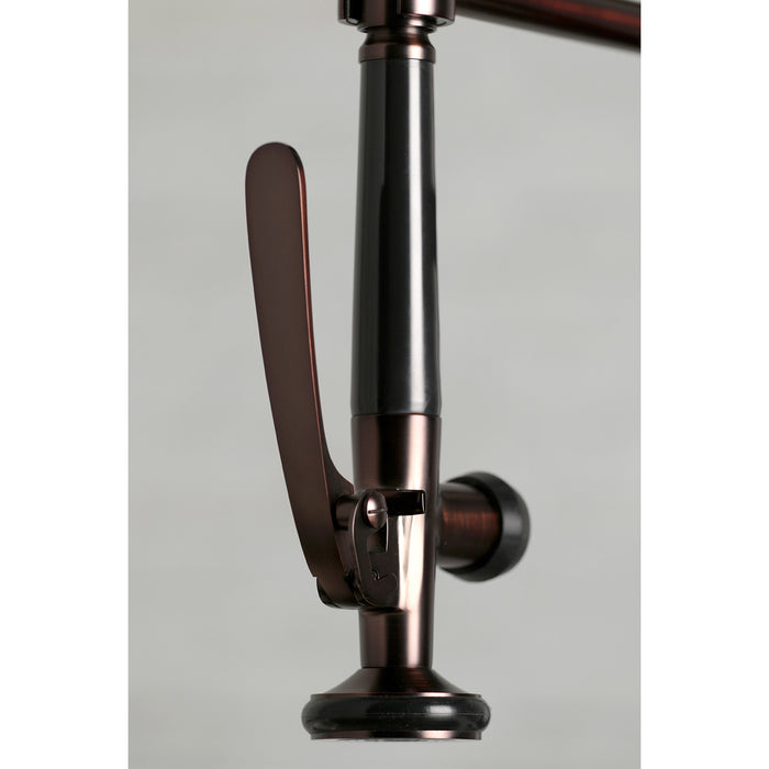 Continental LS8505CTL Single-Handle 1-Hole Deck Mount Pre-Rinse Kitchen Faucet, Oil Rubbed Bronze