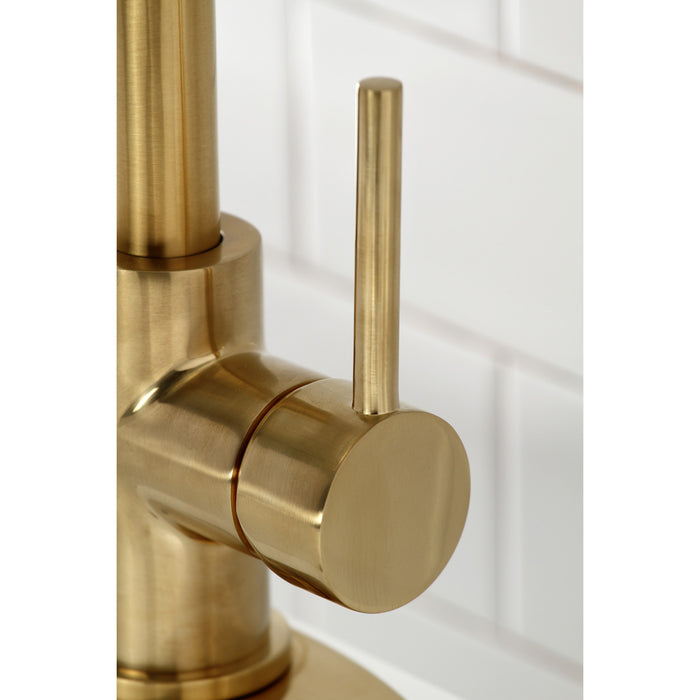 Concord LS8533DL Single-Handle 1-Hole Deck Mount Bar Faucet, Brushed Brass