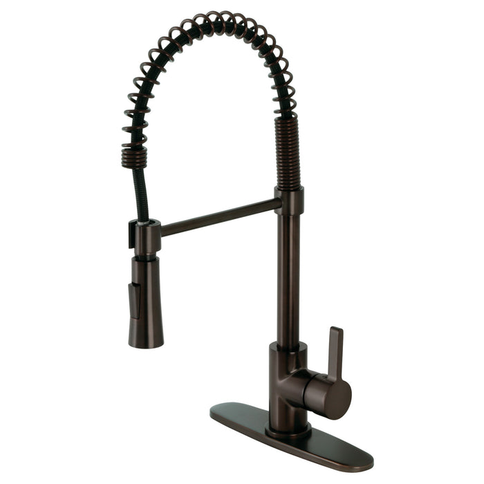 Continental LS8675CTL Single-Handle 1-Hole Deck Mount Pre-Rinse Kitchen Faucet, Oil Rubbed Bronze