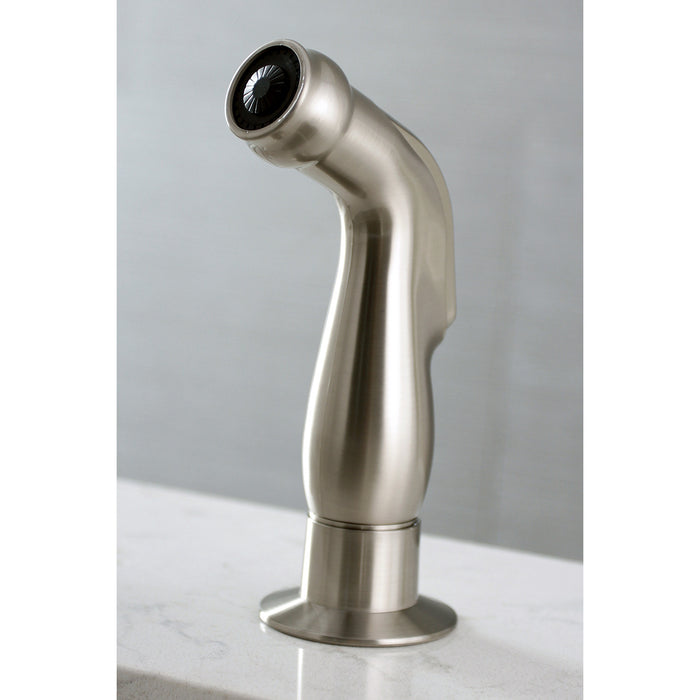 Concord LS8718DLSP Single-Handle 2-Hole Deck Mount Kitchen Faucet with Side Sprayer, Brushed Nickel