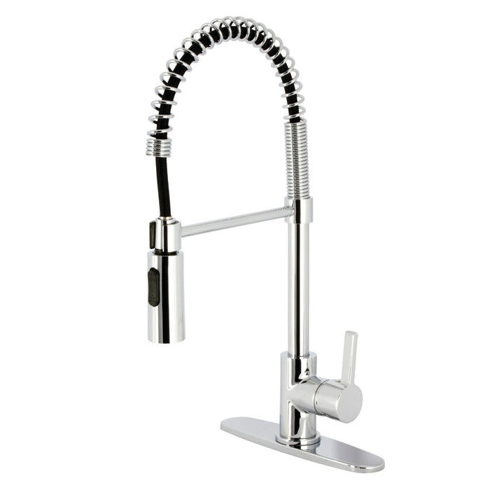 Continental LS8771CTL Single-Handle 1-Hole Deck Mount Pre-Rinse Kitchen Faucet, Polished Chrome