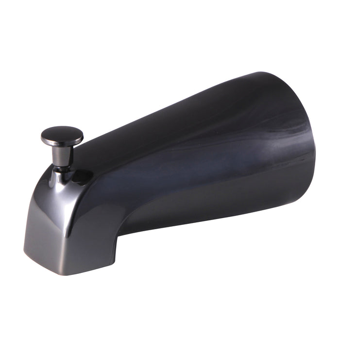Shower Scape N188A0 5-1/4 Inch Diverter Tub Spout, Black Stainless Steel