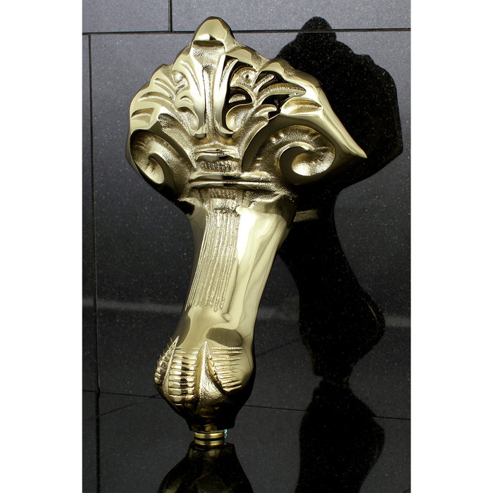 Kingston Heirloom NHVCTZB2 - Aqua Eden 4-Piece (Set) Eagle Claw Cast Iron Tub Feet, Polished Brass