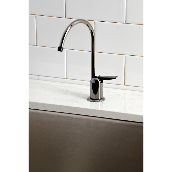 Water Onyx NK6190 Single-Handle 1-Hole Deck Mount Water Filtration Faucet, Black Stainless Steel