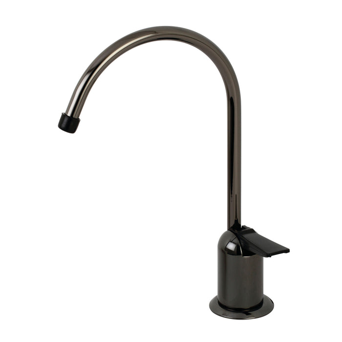 Water Onyx NK6190 Single-Handle 1-Hole Deck Mount Water Filtration Faucet, Black Stainless Steel
