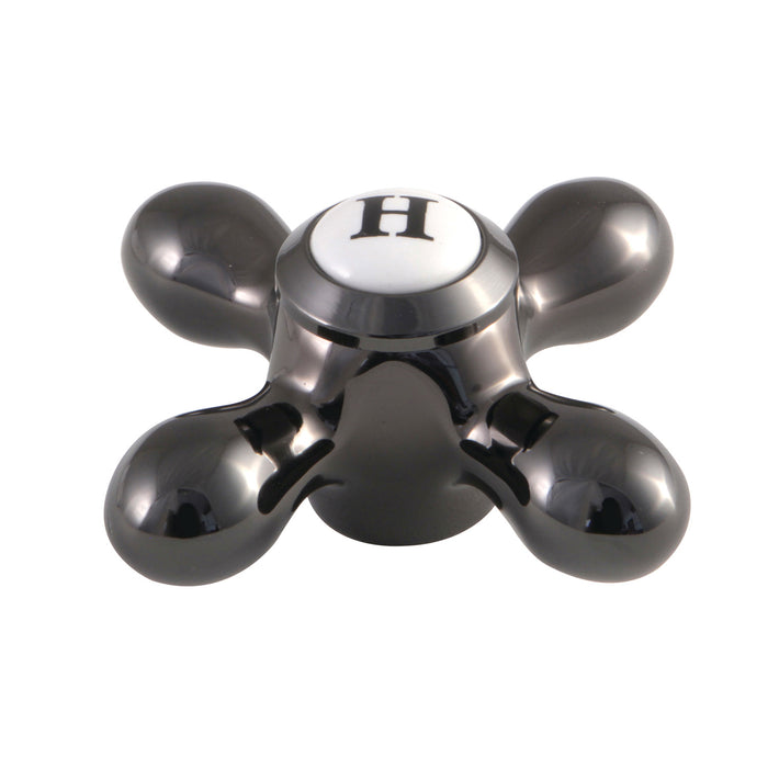 Kingston Water Onyx NSH3950AXH Metal Cross Handle (Hot Side), Black Stainless Steel