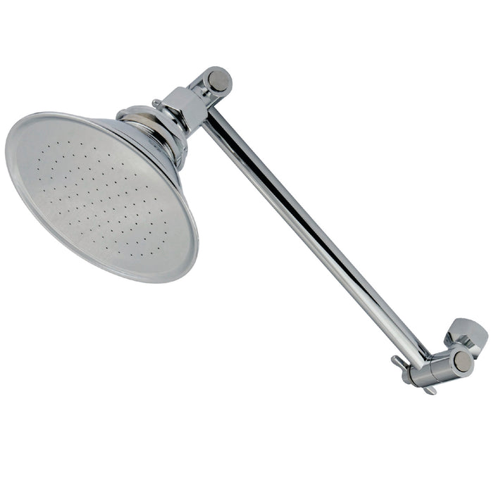 Kingston Heirloom P10K1 - Victorian 4-7/8-Inch Round Raindrop Brass Shower Head with 10-Inch Adjustable Shower Arm, Polished Chrome