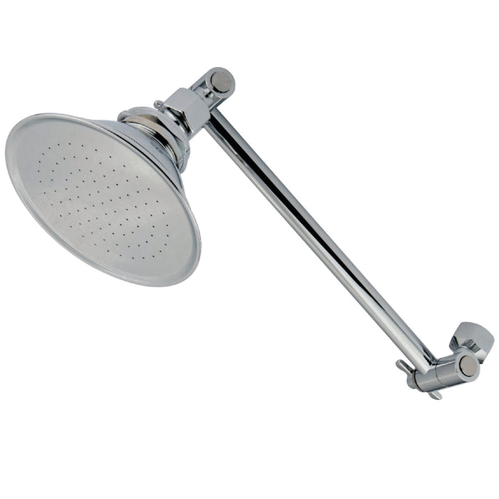 Victorian P10K1 4-7/8 Inch Brass Shower Head with 10-Inch High-Low Shower Arm, Polished Chrome