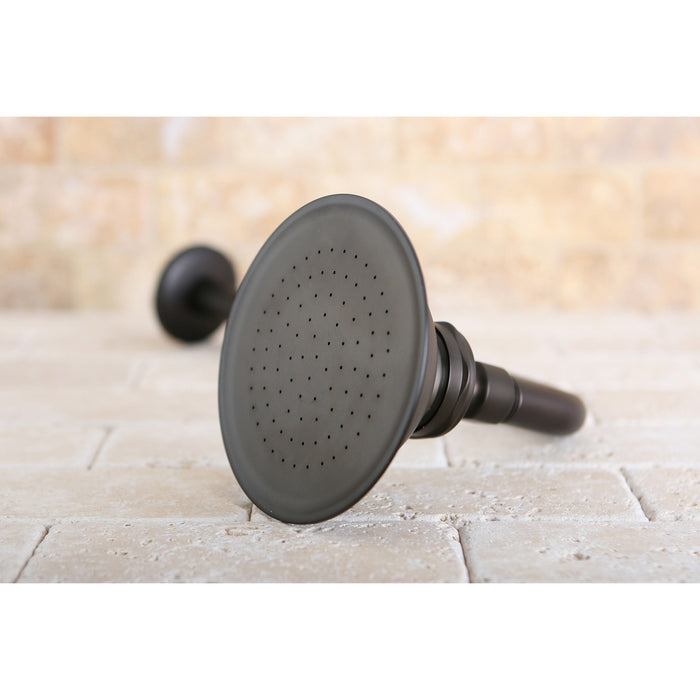 Kingston Heirloom P10ORBCK - Victorian 4-13/16-Inch Round Raindrop Brass Shower Head with 12-Inch Shower Arm Combo, Oil Rubbed Bronze