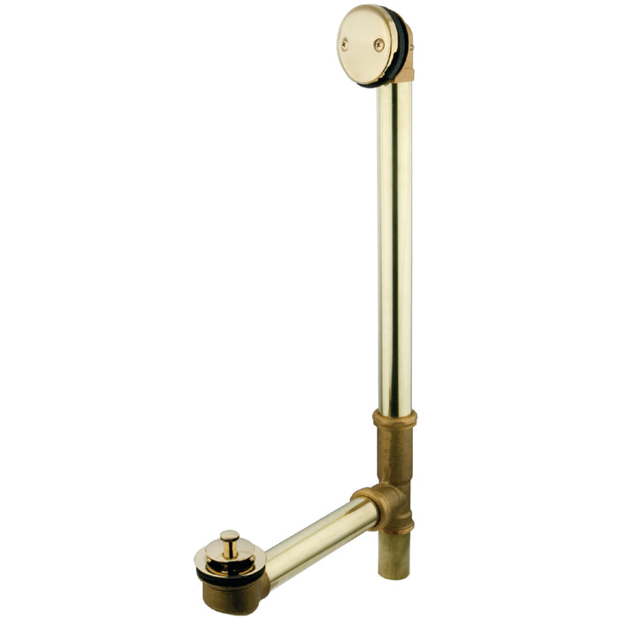 Made To Match PDLL3182 23-Inch Brass Lift and Turn Tub Waste and Overflow, Polished Brass