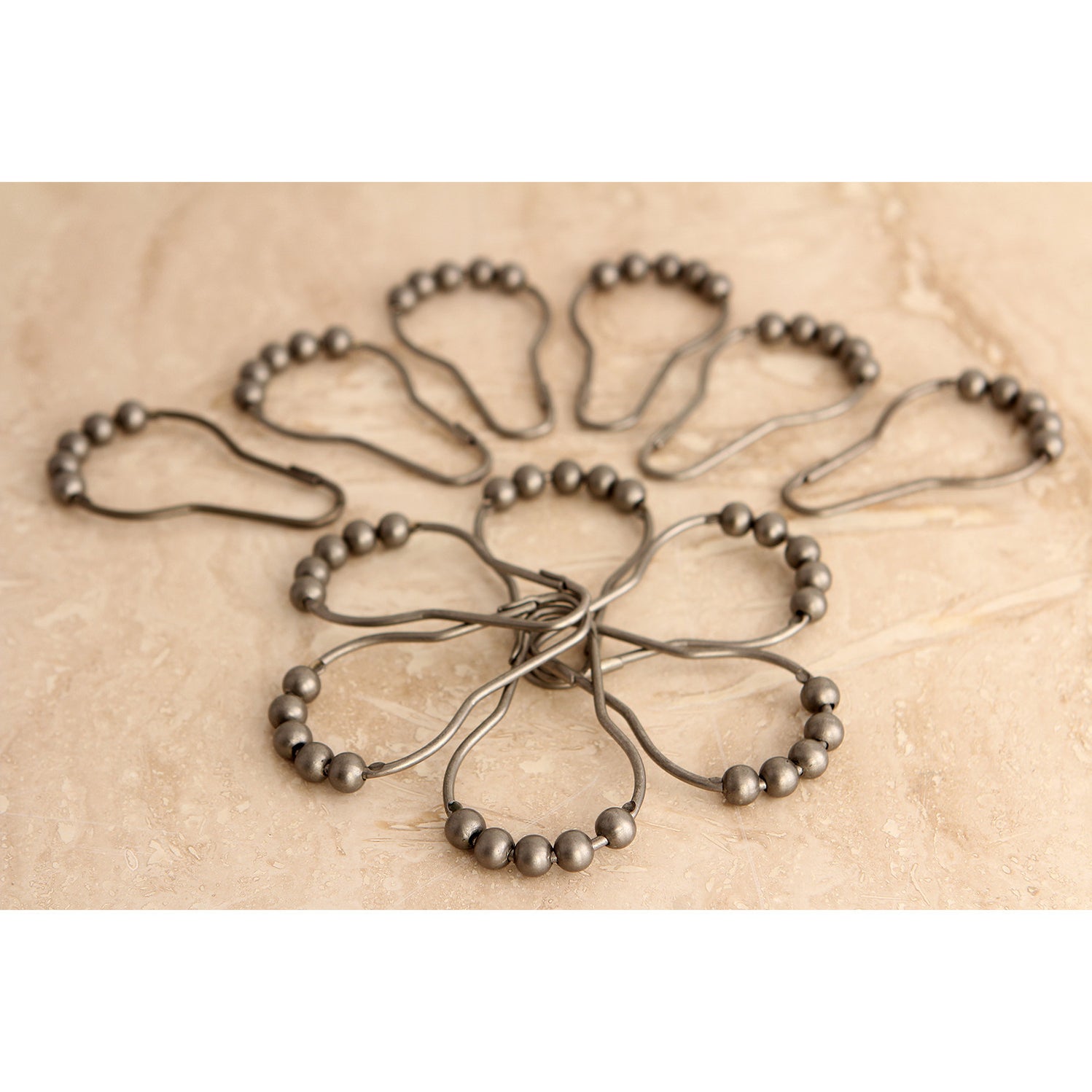 Kingston Brass Edenscape SRCR128 Roller Ball Shower Curtain Rings (12