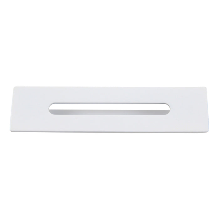 Made To Match TC401W Bathtub Overflow Hole Cover, Matte White