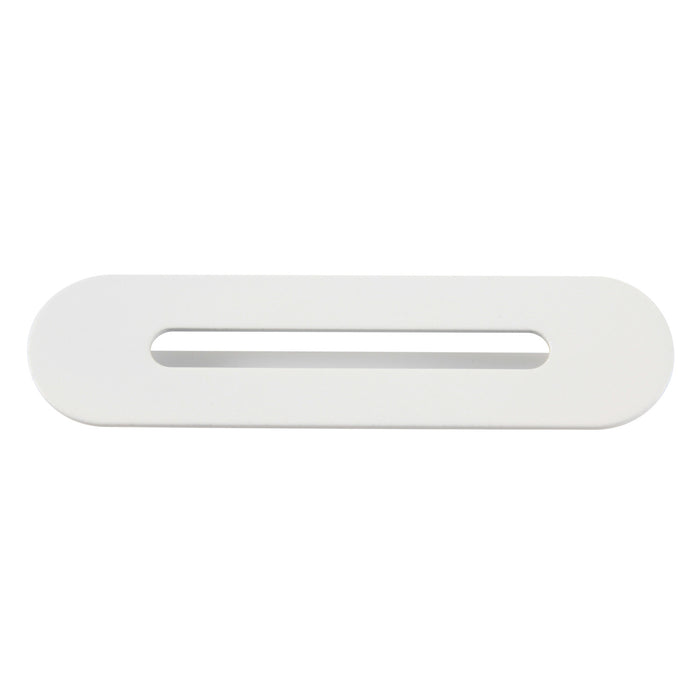 Made To Match TC402W Bathtub Overflow Hole Cover, Matte White