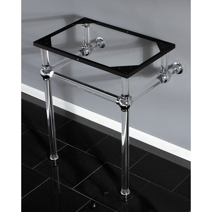 Templeton VAH242030C Acrylic Console Sink Legs, Polished Chrome