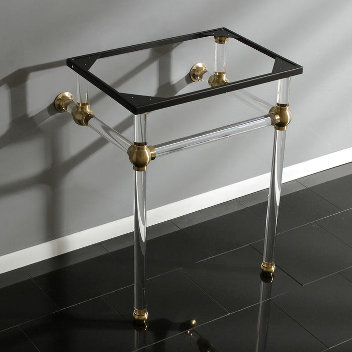 Templeton VAH242030SB Acrylic Console Sink Legs, Brushed Brass