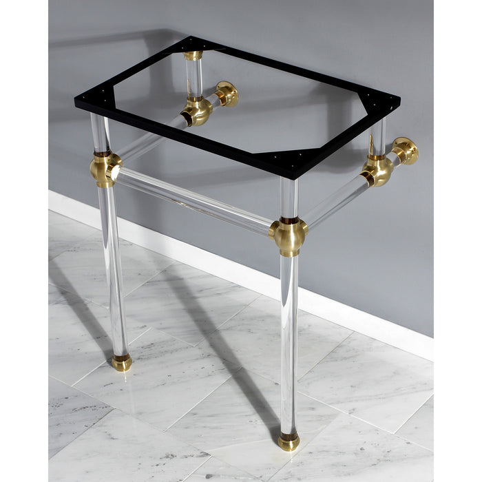 Templeton VAH242030SB Acrylic Console Sink Legs, Brushed Brass