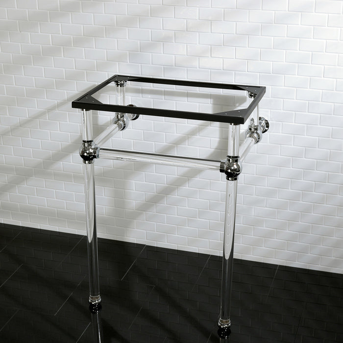 Templeton VAH282033C Acrylic Console Sink Legs, Polished Chrome
