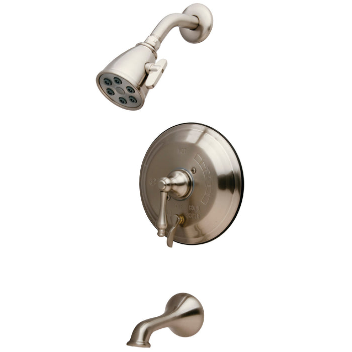 VB36380AL Single-Handle 3-Hole Wall Mount Tub and Shower Faucet, Brushed Nickel