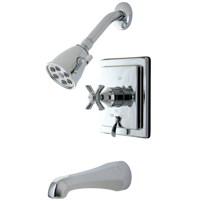 Kingston Tulare VB86510ZX - Millennium Single-Handle Pressure Balanced Tub and Shower Faucet, Polished Chrome