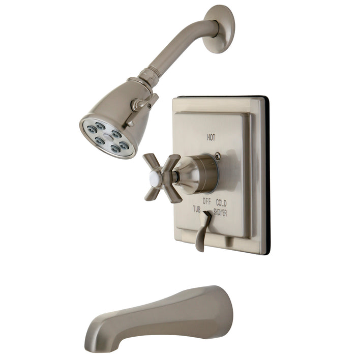 Millennium VB86580ZX Single-Handle 3-Hole Wall Mount Tub and Shower Faucet, Brushed Nickel