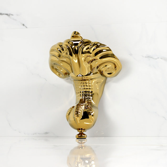 Kingston Heirloom VFMHJN2 - Aqua Eden 4-Piece (Set) Eagle Claw Aluminum Tub Feet, Polished Brass