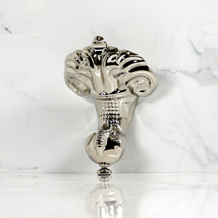 Kingston Heirloom VFMHJN6 - Aqua Eden 4-Piece (Set) Eagle Claw Aluminum Tub Feet, Polished Nickel