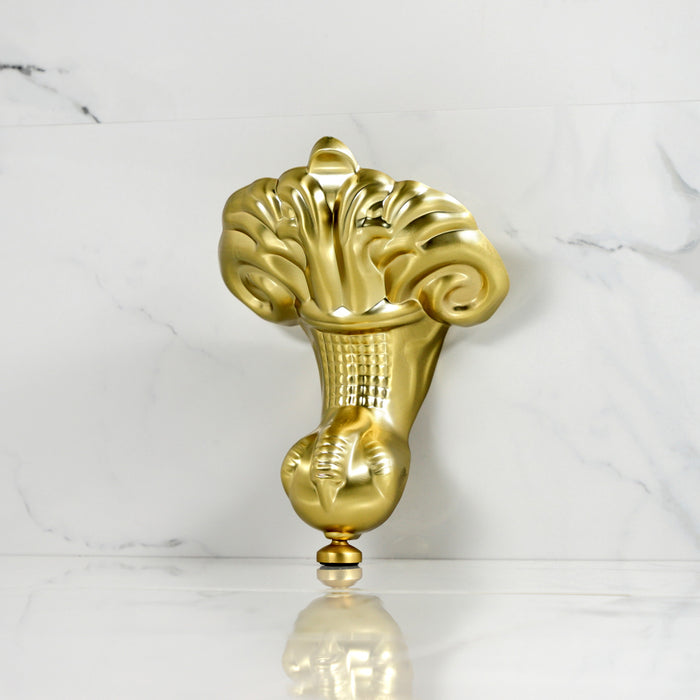 Kingston Heirloom VFMHJN7 - Aqua Eden 4-Piece (Set) Eagle Claw Aluminum Tub Feet, Brushed Brass