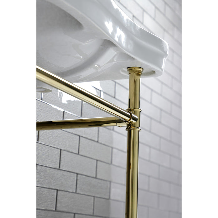 Imperial VPB14882 Stainless Steel Console Sink Legs, Polished Brass