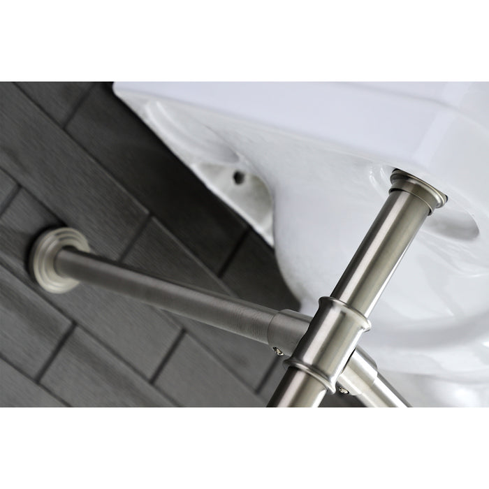 Imperial VPB14888 Stainless Steel Console Legs, Brushed Nickel
