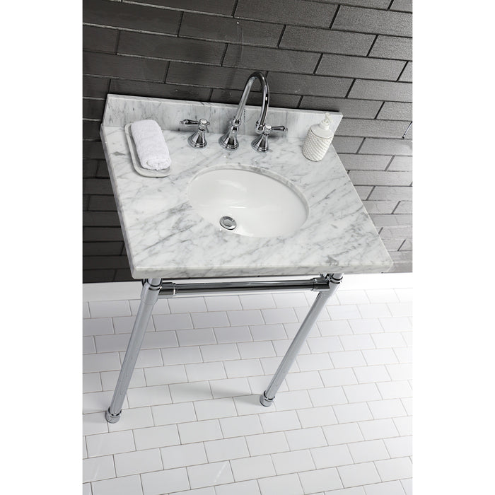 Dreyfuss VPB2218331 Stainless Steel Console Sink Legs, Polished Chrome