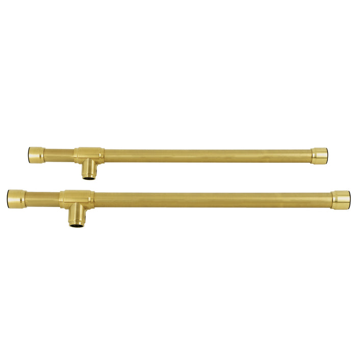 Dreyfuss VPB2218337P Console Sink Leg Support, Brushed Brass