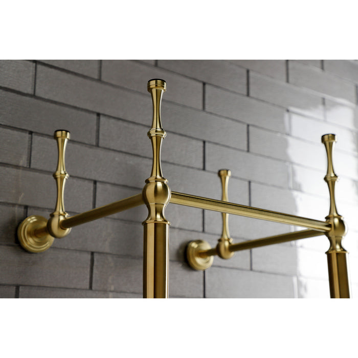 Edwardian VPB30167 Brass Console Sink Legs, Brushed Brass