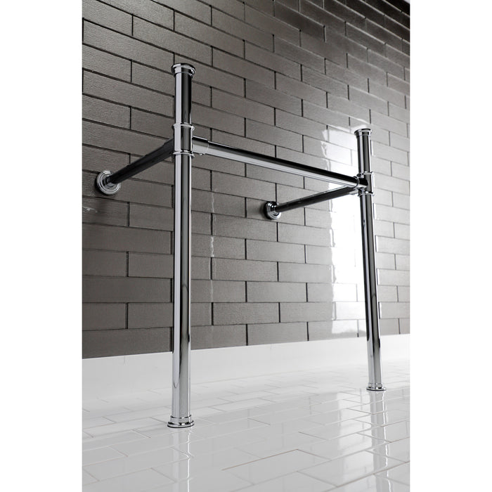 Fauceture VPB33081 Stainless Steel Console Sink Legs, Polished Chrome
