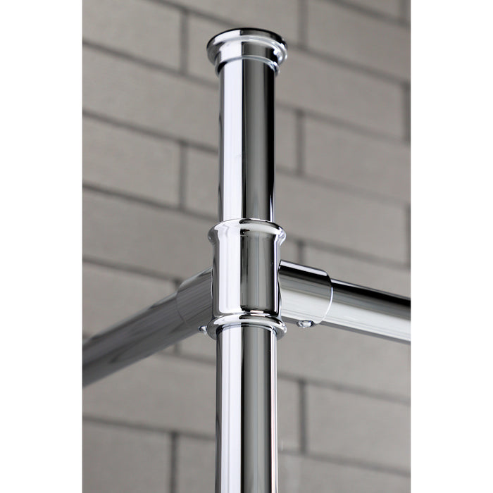 Fauceture VPB33081 Stainless Steel Console Sink Legs, Polished Chrome