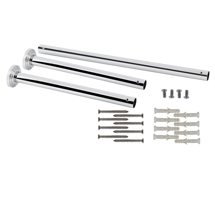 Kingston Fauceture VPB33081H Console Sink Leg Wall Support, Polished Chrome