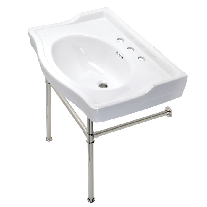 Fauceture VPB33086ST Console Sink, Polished Nickel