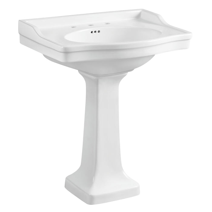 Imperial VPB3308 Ceramic Pedestal Sink, White