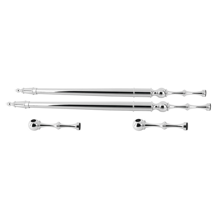 Kingston Edwardian VPB33221P Console Sink Leg Support, Polished Chrome