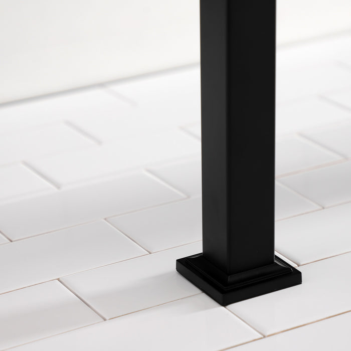 Fauceture VPB3322SQ0 Stainless Steel Console Sink Legs, Matte Black