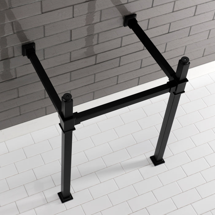 Fauceture VPB3322SQ0 Stainless Steel Console Sink Legs, Matte Black