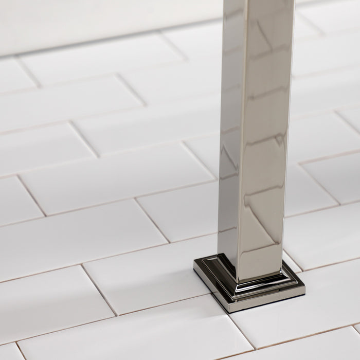 Fauceture VPB3328SQ6 Stainless Steel Console Sink Legs, Polished Nickel