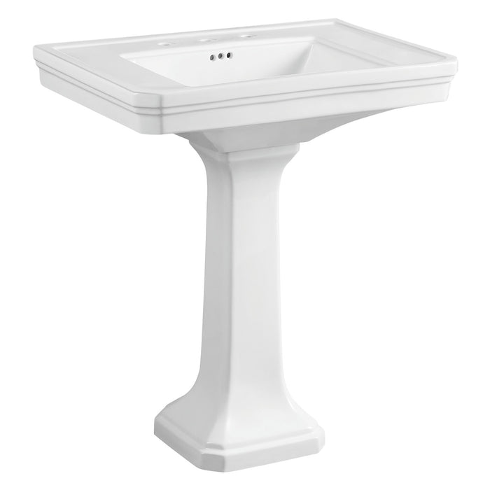 Imperial VPB4308 Ceramic Pedestal Sink, White