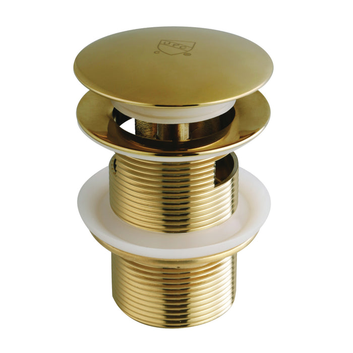 Trimscape VTDESHOEBB Brass Toe Touch Tub Drain Shoe with Overflow, Brushed Brass