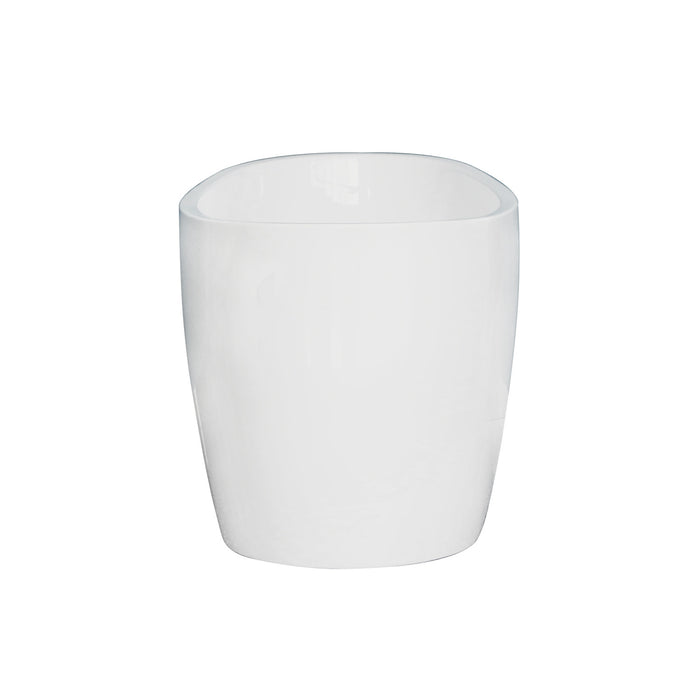 Aqua Eden VTRS723228 72-Inch Acrylic Freestanding Tub with Drain, Glossy White